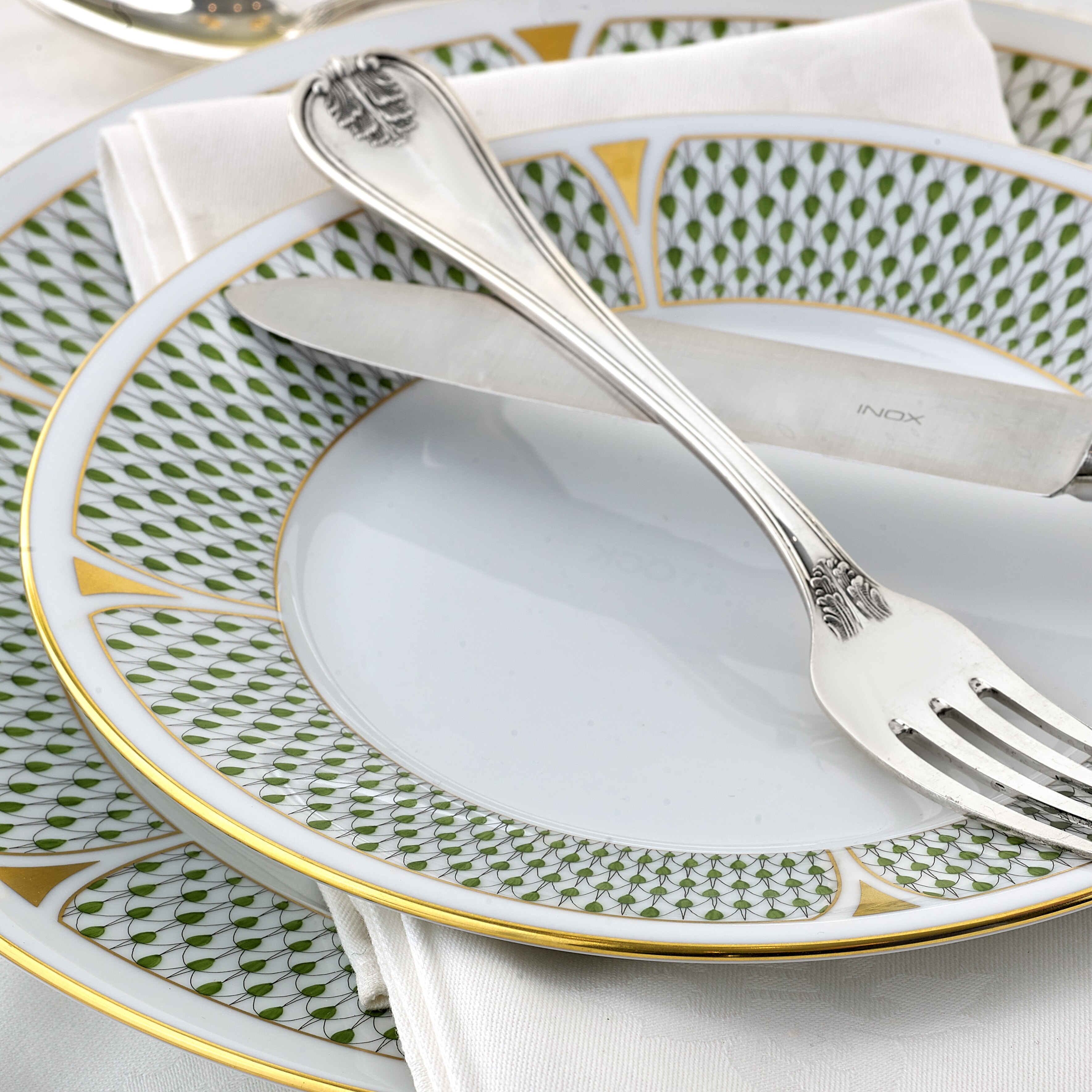 Herend Art Deco, Forest Green